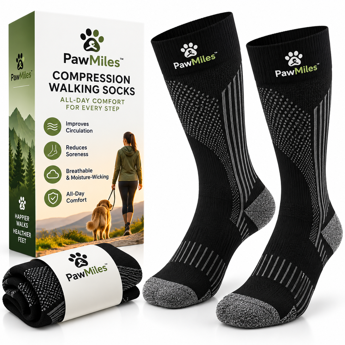 PawMiles Compression Socks
